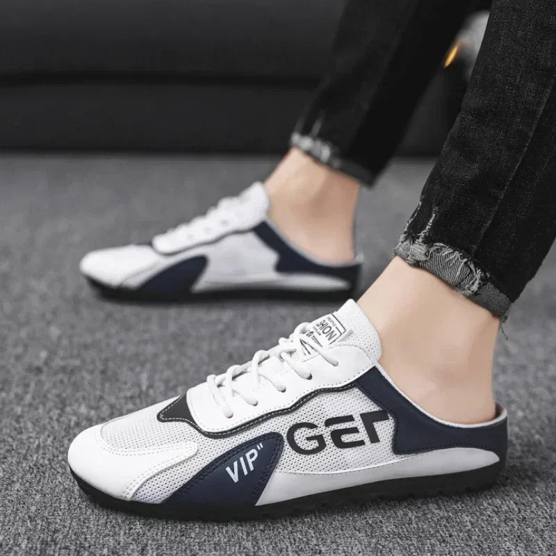 Trendy Slip-On Sneakers voor Heren -Stijlvol gemak - ademend comfort- direct instappen en weg