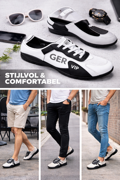 Trendy Slip-On Sneakers voor Heren  -Stijlvol gemak - ademend comfort- direct instappen en weg