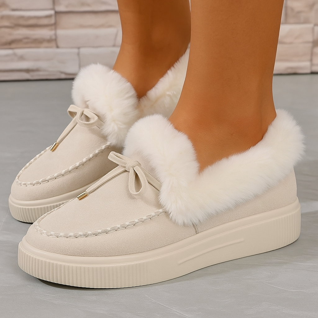 AMOORA COZY INSTAPPERS - Warme, comfortabele instappers met  antislip zool -de nieuwe winterfavoriet