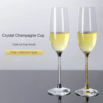 Amoora Grandeur Éclaire – Limited Edition Champagneglazen met UNIEKE steel (Set van 2) € 149,95