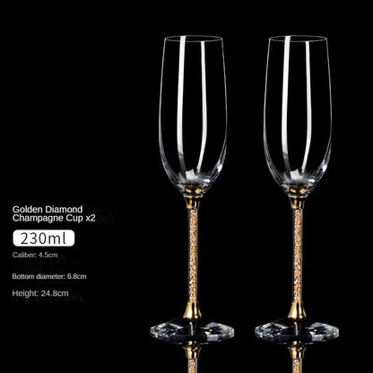 Amoora Grandeur Éclaire – Limited Edition Champagneglazen met UNIEKE steel (Set van 2) € 149,95