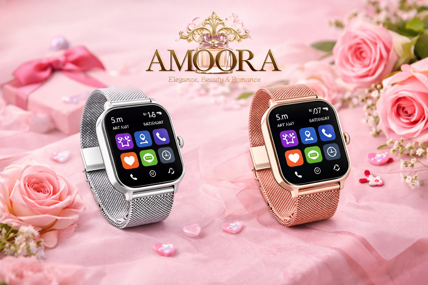 Amoora Gold Smartwatch - TIJDELIJK € 49,95 ivp € 69,95