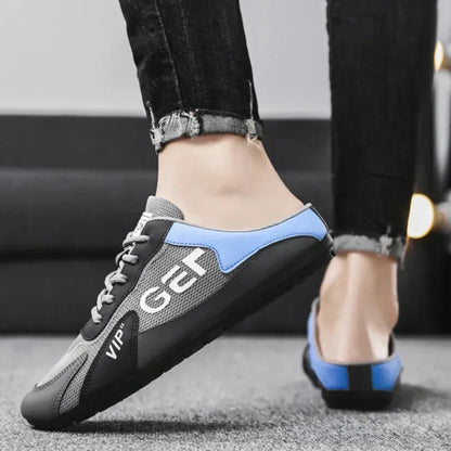 Trendy Slip-On Sneakers voor Heren  -Stijlvol gemak - ademend comfort- direct instappen en weg