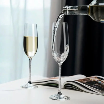 Amoora Grandeur Éclaire – Limited Edition Champagneglazen met UNIEKE steel (Set van 2) € 149,95
