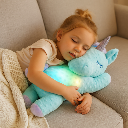 "Mijn Droomvriendje: Lichtgevende, Magische Eenhoorn Knuffel  met LED’s – Perfect Cadeau!"