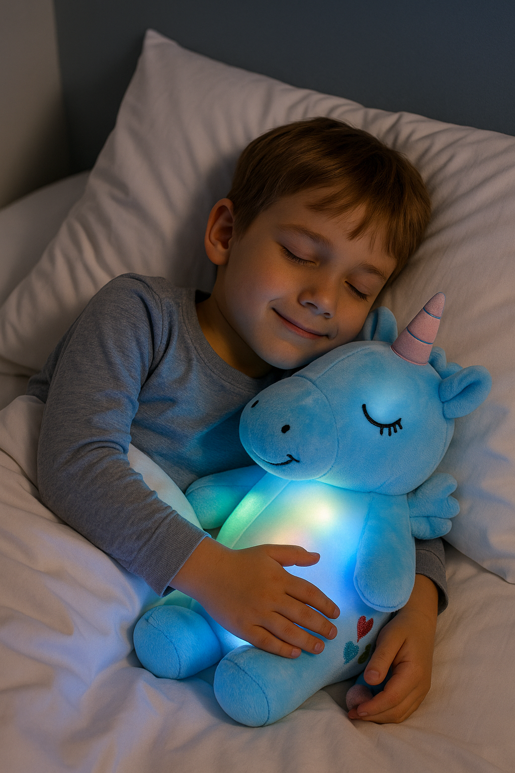 "Mijn Droomvriendje: Rustgevende, Magische Eenhoorn Knuffel  met LED’s – Perfect Cadeau van de Sint of onder de kerstboom