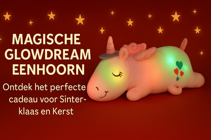 "Mijn Droomvriendje: Rustgevende, Magische Eenhoorn Knuffel  met LED’s – Perfect Cadeau van de Sint of onder de kerstboom