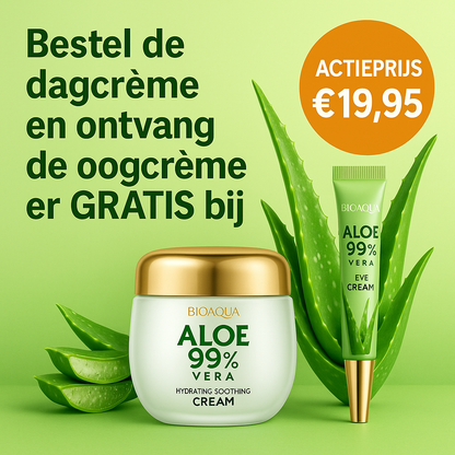 Amoora Aloë Vera Glow – Hydraterende & Verstevigende Gezichts- en Oogcrème verzorgingsset