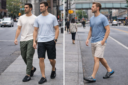 Trendy Slip-On Sneakers voor Heren  -Stijlvol gemak - ademend comfort- direct instappen en weg