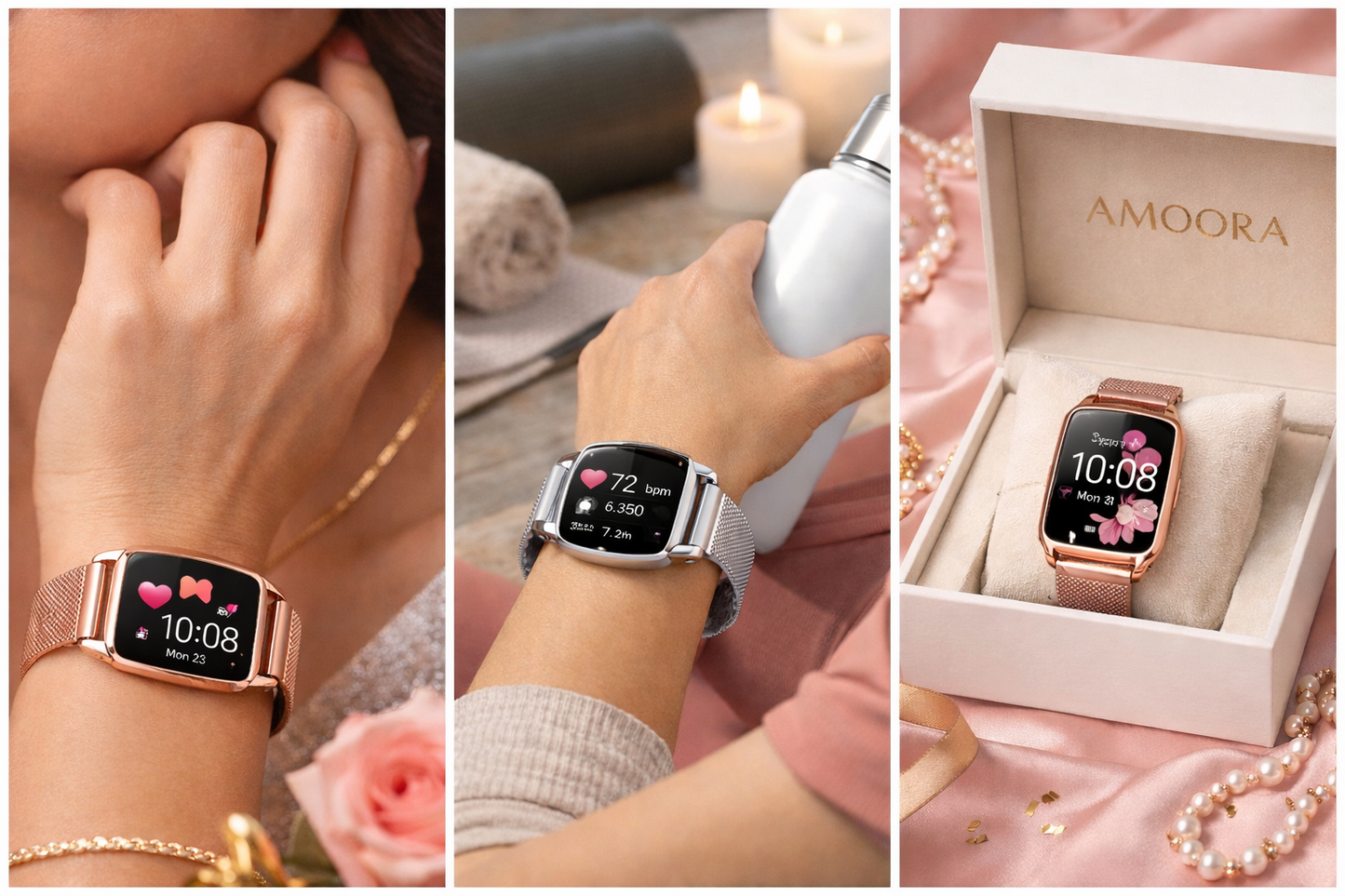 Amoora Gold Smartwatch - TIJDELIJK € 49,95 ivp € 69,95