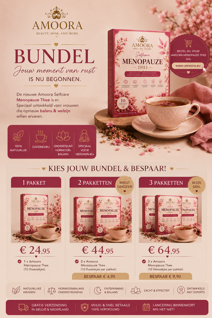 NEW: Amoora Self care Menopauze thee - Uw dagelijks moment van rust
