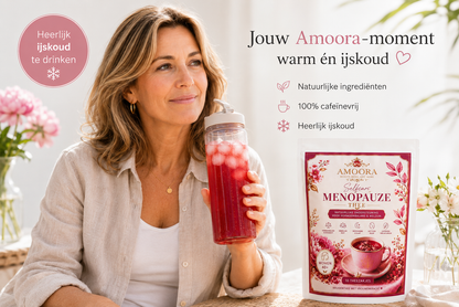 Amoora Self care Menopauze thee - Jouw dagelijkse selfcare drink - HEERLIJK warm OF ijskoud